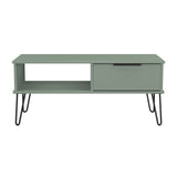 Hong Kong (Black Hairpin Legs) 1 Drawer Coffee Table