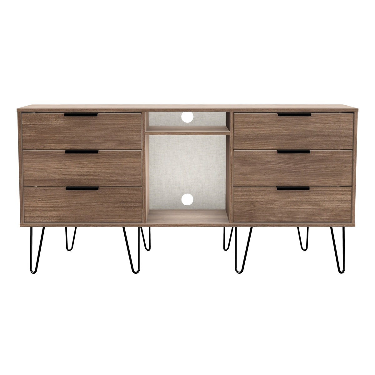 Hong Kong 6 Drawer TV Unit with legs