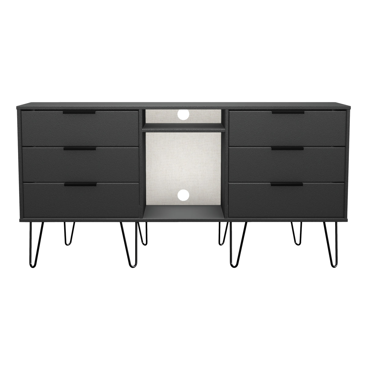 Hong Kong 6 Drawer TV Unit with legs