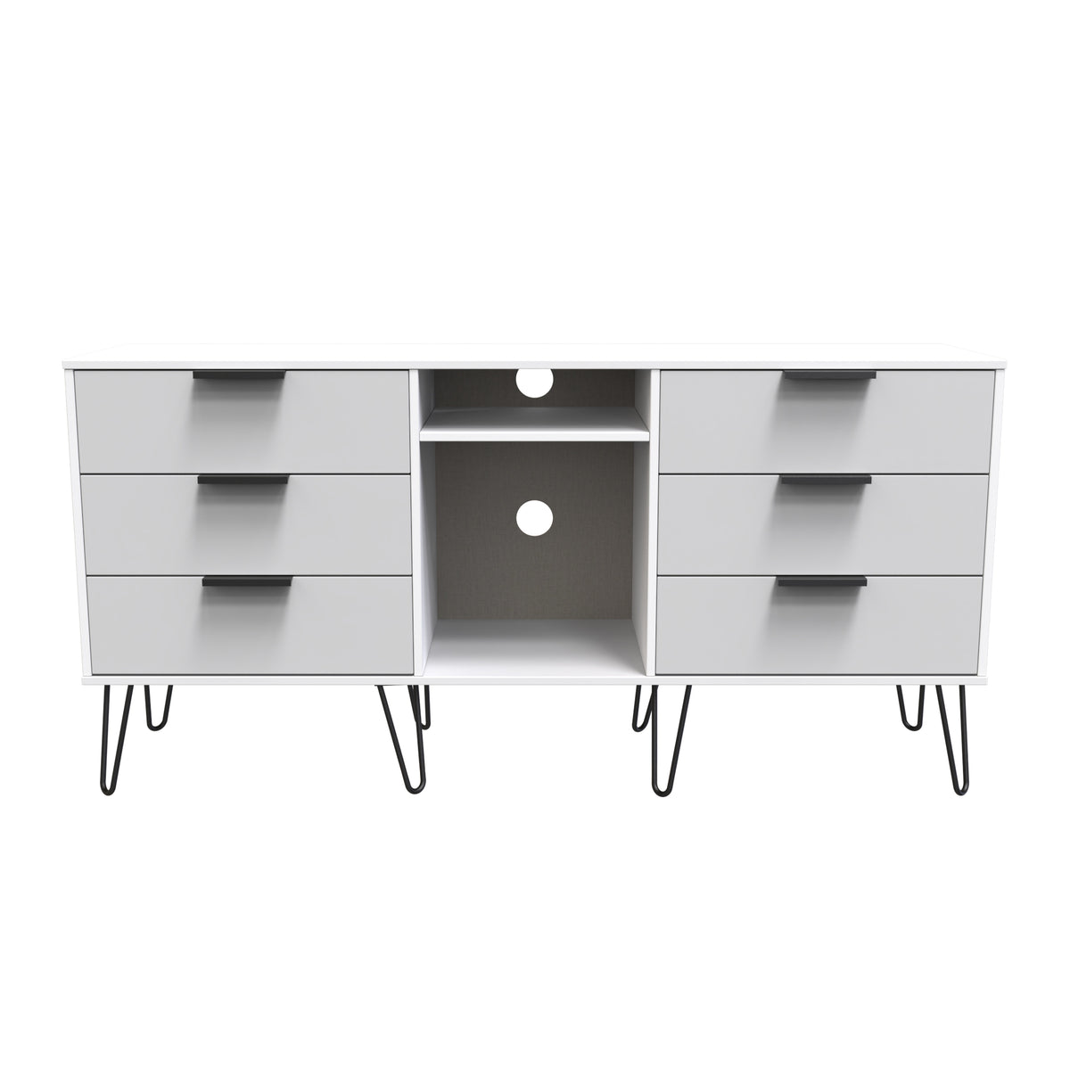 Hong Kong 6 Drawer TV Unit with legs