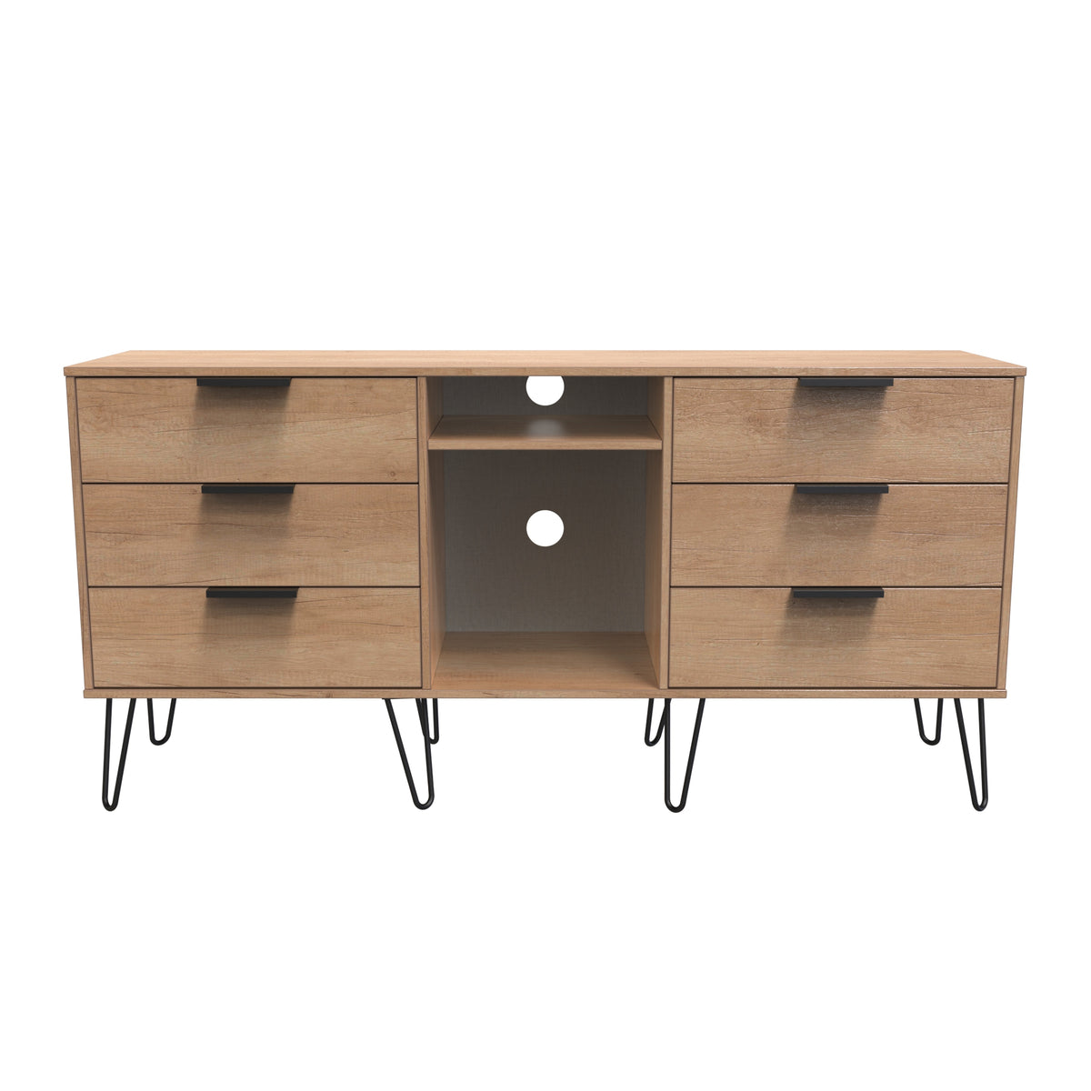 Hong Kong 6 Drawer TV Unit with legs