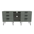 Hong Kong 6 Drawer TV Unit with legs