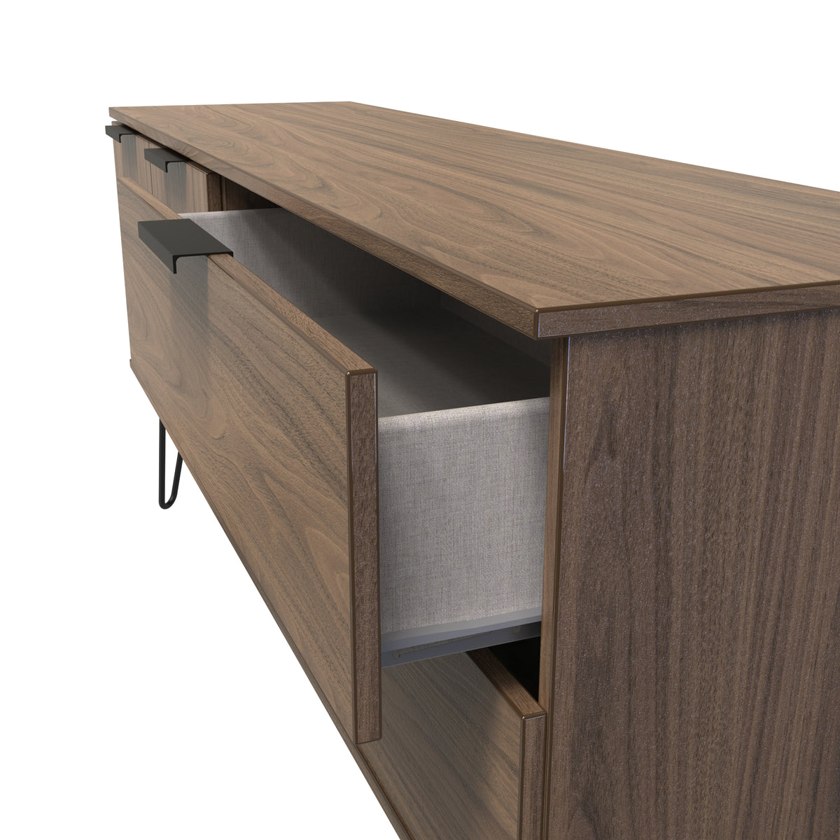 Hong Kong (Black Hairpin Legs) Sideboard Unit