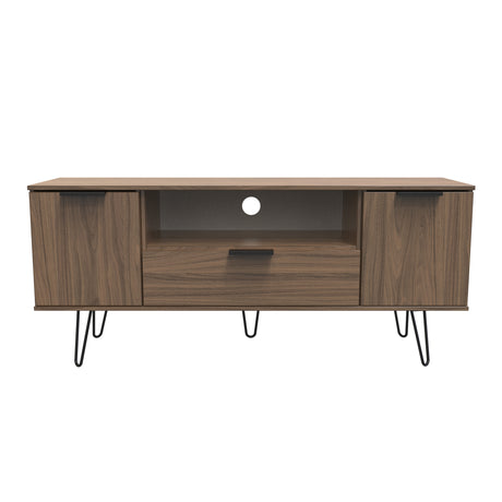 Hong Kong (Black Hairpin Legs) 2 Door 1 Drawer Wide TV Unit