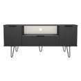 Hong Kong (Black Hairpin Legs) 2 Door 1 Drawer Wide TV Unit