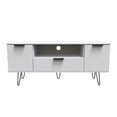 Hong Kong (Black Hairpin Legs) 2 Door 1 Drawer Wide TV Unit