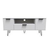 Hong Kong (Black Hairpin Legs) 2 Door 1 Drawer Wide TV Unit