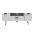 Hong Kong (Black Hairpin Legs) 2 Door 1 Drawer Wide TV Unit