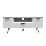 Hong Kong (Black Hairpin Legs) 2 Door 1 Drawer Wide TV Unit