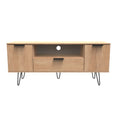 Hong Kong (Black Hairpin Legs) 2 Door 1 Drawer Wide TV Unit