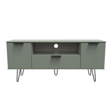 Hong Kong (Black Hairpin Legs) 2 Door 1 Drawer Wide TV Unit