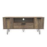 Hong Kong (Black Hairpin Legs) 2 Door 1 Drawer Wide TV Unit