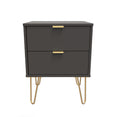 Hong Kong 2 Drawer Bedside Cabinet