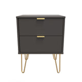 Hong Kong 2 Drawer Bedside Cabinet