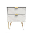 Hong Kong 2 Drawer Bedside Cabinet