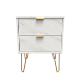 Hong Kong 2 Drawer Bedside Cabinet