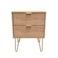 Hong Kong 2 Drawer Bedside Cabinet