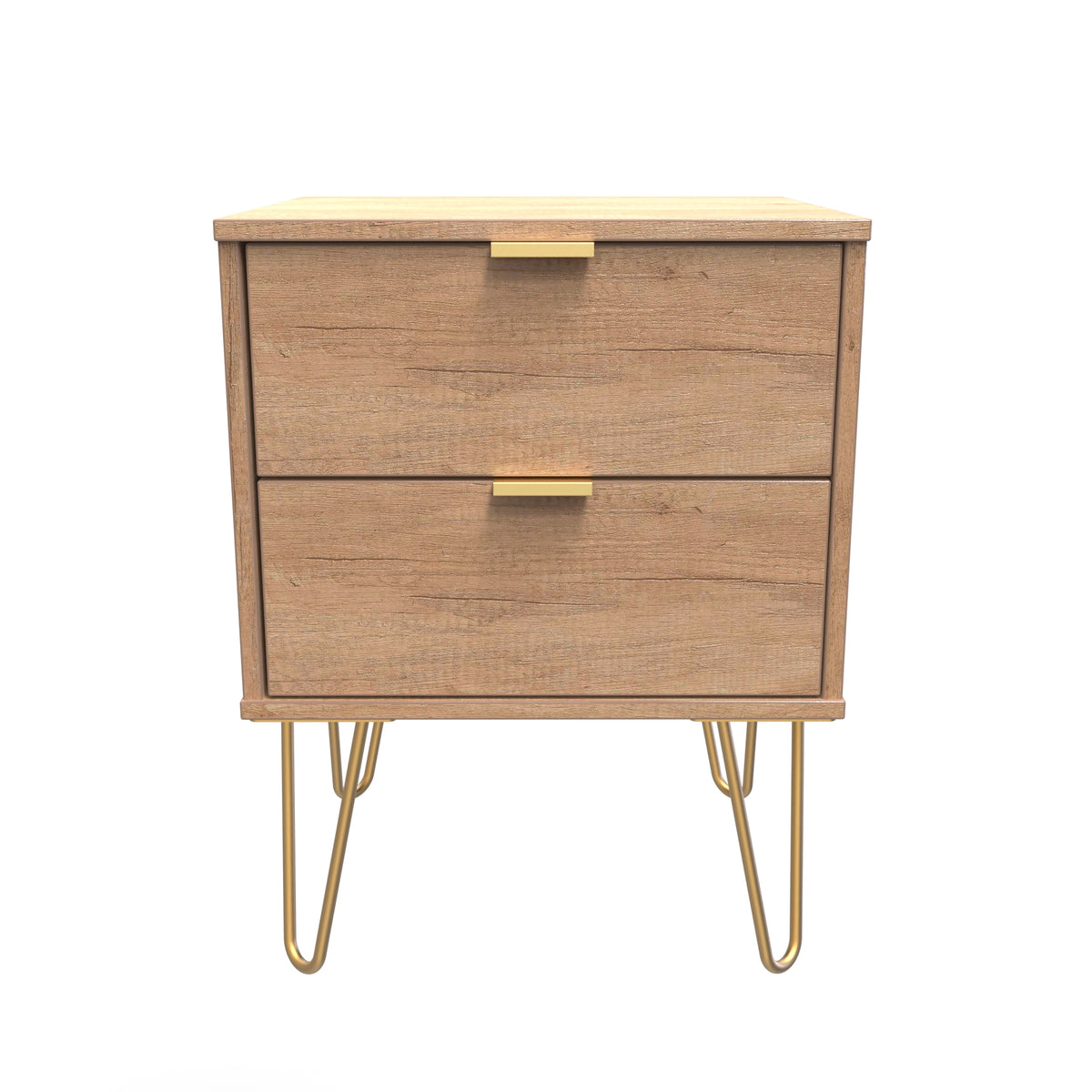 Hong Kong 2 Drawer Bedside Cabinet