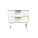 Hong Kong (Gold Hairpin Legs) 2 Drawer Midi Chest