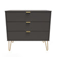 Hong Kong (Gold Hairpin Legs) 3 Drawer Chest
