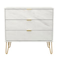 Hong Kong (Gold Hairpin Legs) 3 Drawer Chest