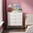 Hong Kong (Gold Hairpin Legs) 4 Drawer Chest