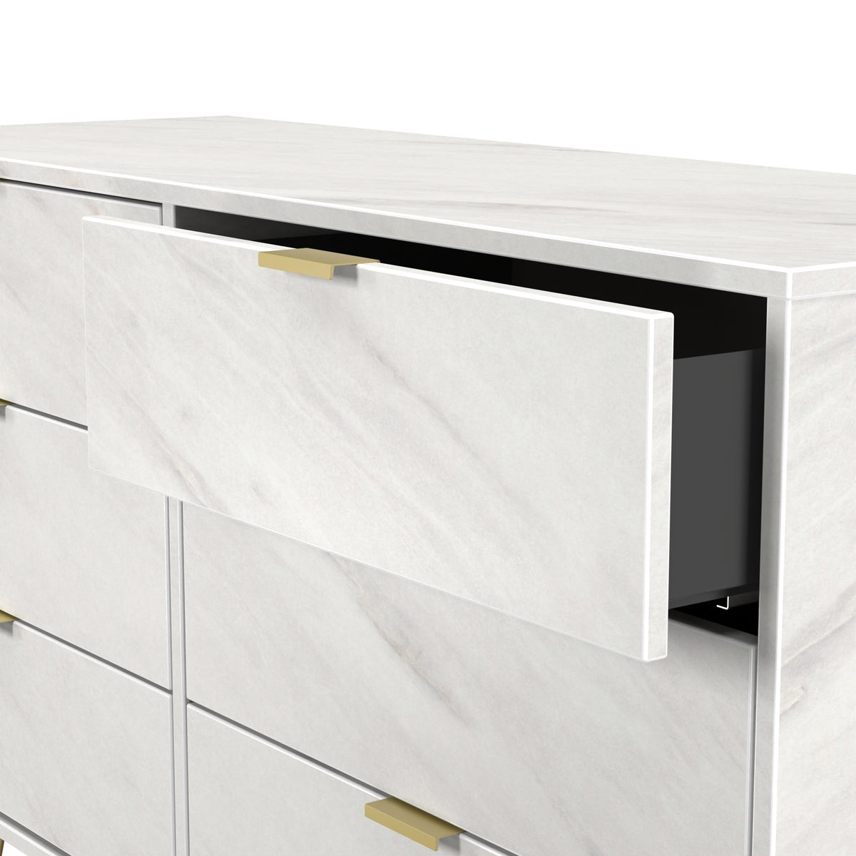 Hong Kong (Gold Hairpin Legs) 6 Drawer Midi Chest