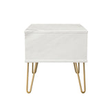 Hong Kong (Gold Hairpin Legs) 1 Drawer Midi Chest with Legs