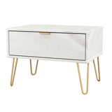 Hong Kong (Gold Hairpin Legs) 1 Drawer Midi Chest with Legs