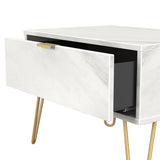 Hong Kong (Gold Hairpin Legs) 1 Drawer Midi Chest with Legs