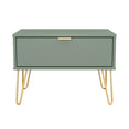 Hong Kong (Gold Hairpin Legs) 1 Drawer Midi Chest with Legs