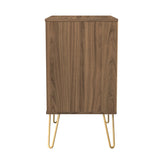 Hong Kong (Gold Hairpin Legs) 3 Drawer Midi Chest with Legs