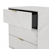 Hong Kong (Gold Hairpin Legs) 3 Drawer Midi Chest with Legs