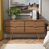 Hong Kong (Gold Hairpin Legs) 4 Drawer Bed Box