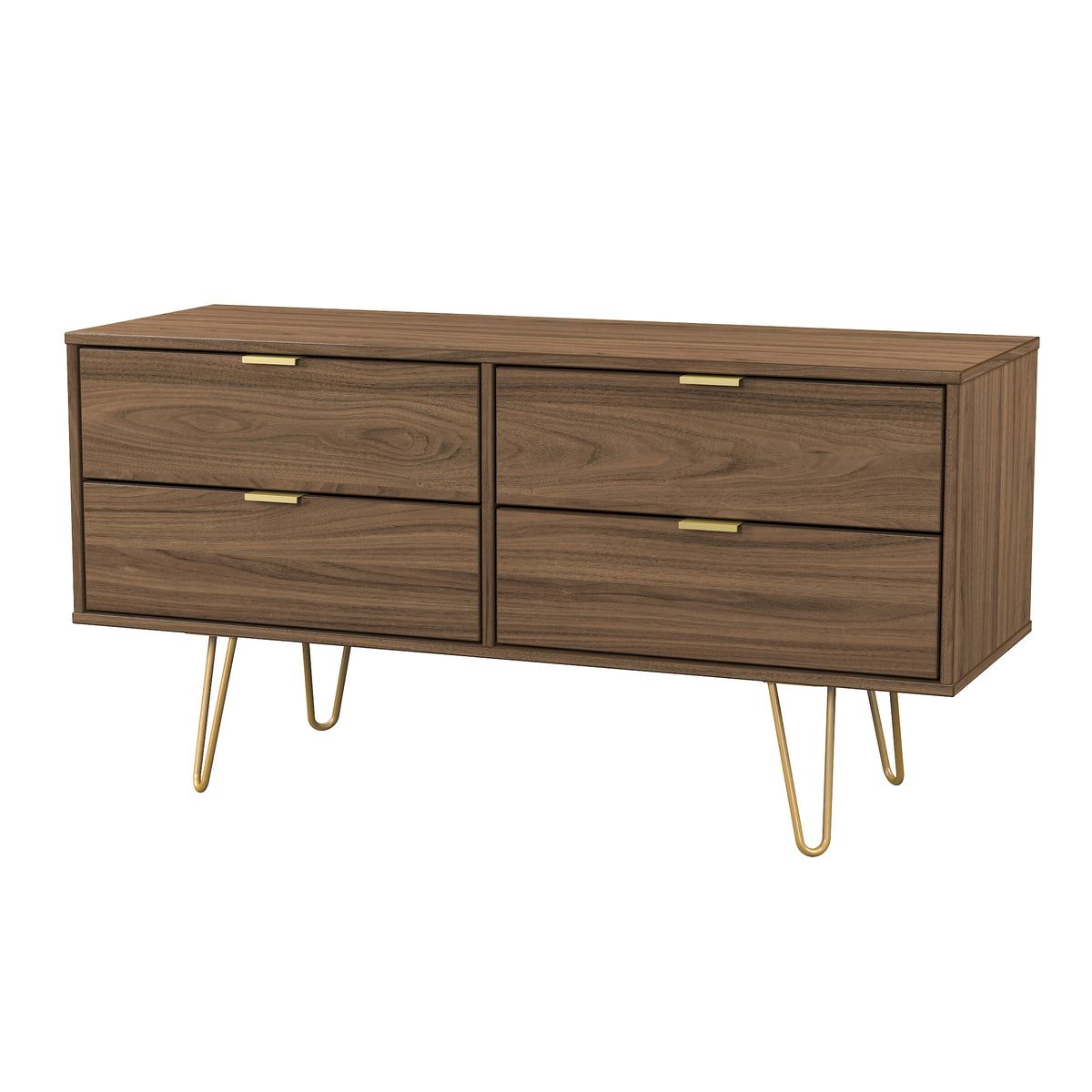 Hong Kong (Gold Hairpin Legs) 4 Drawer Bed Box