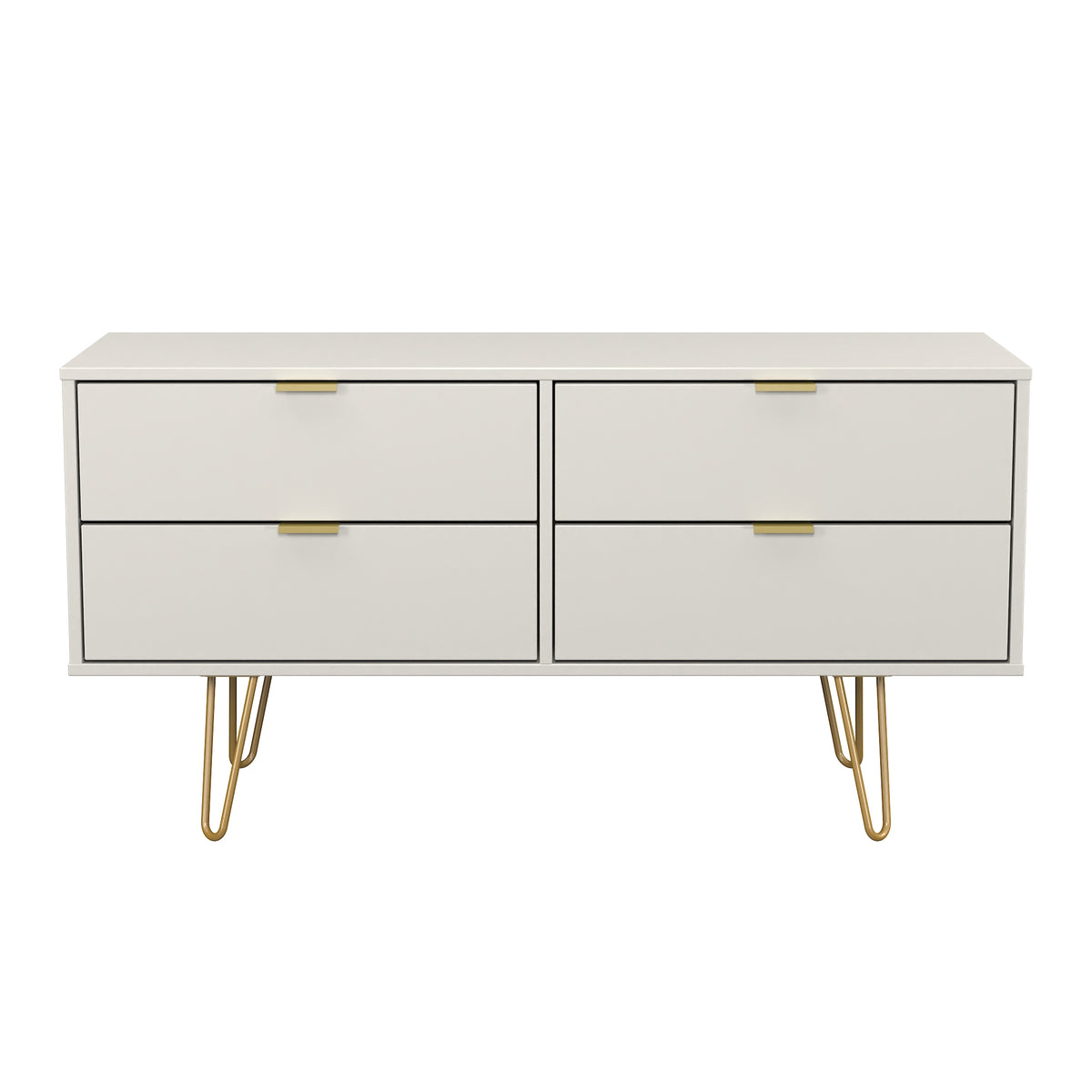 Hong Kong (Gold Hairpin Legs) 4 Drawer Bed Box