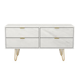 Hong Kong (Gold Hairpin Legs) 4 Drawer Bed Box