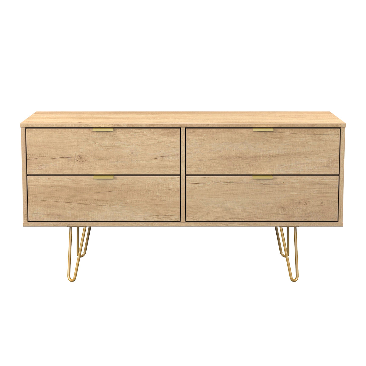 Hong Kong (Gold Hairpin Legs) 4 Drawer Bed Box