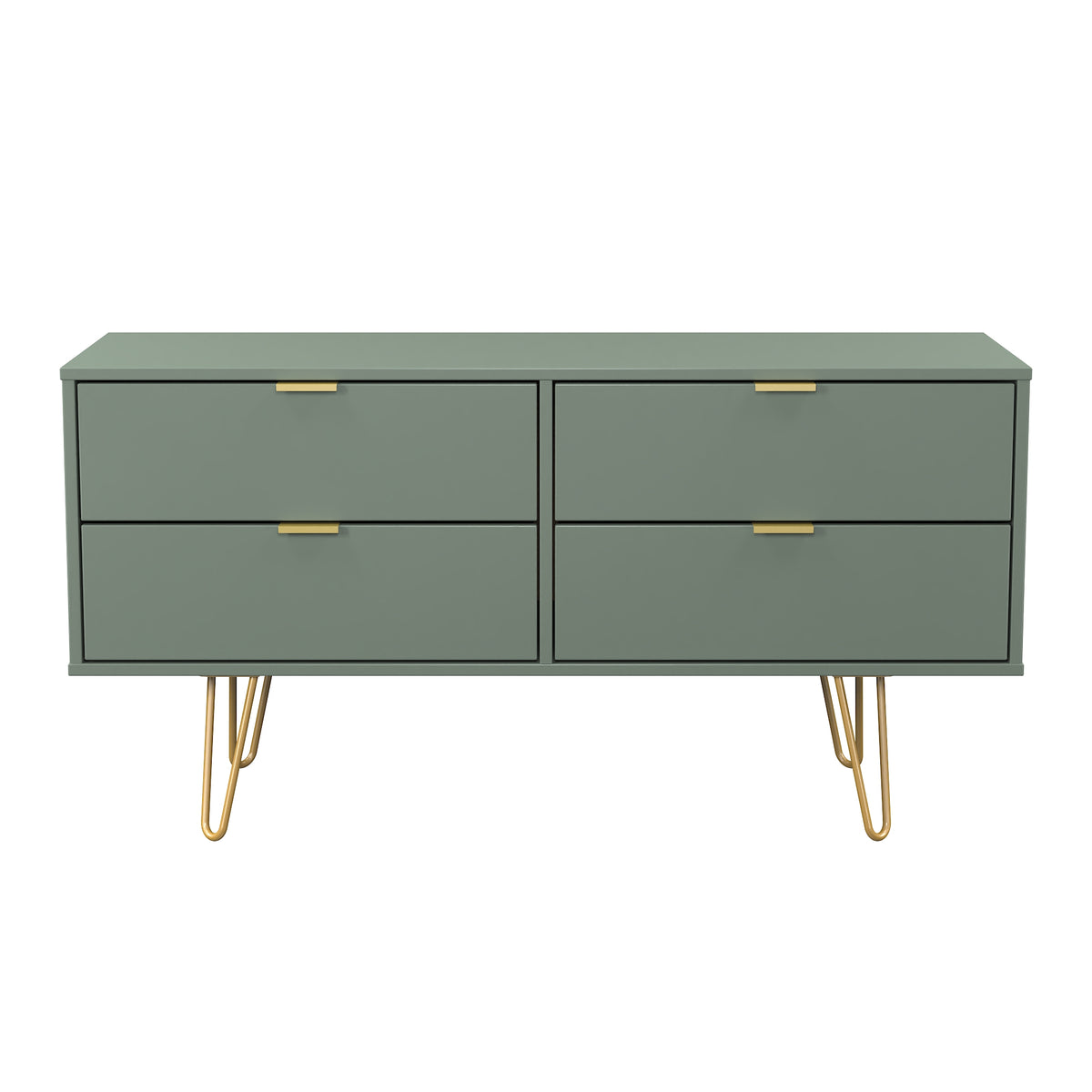 Hong Kong (Gold Hairpin Legs) 4 Drawer Bed Box