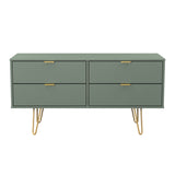 Hong Kong (Gold Hairpin Legs) 4 Drawer Bed Box