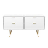 Hong Kong (Gold Hairpin Legs) 4 Drawer Bed Box