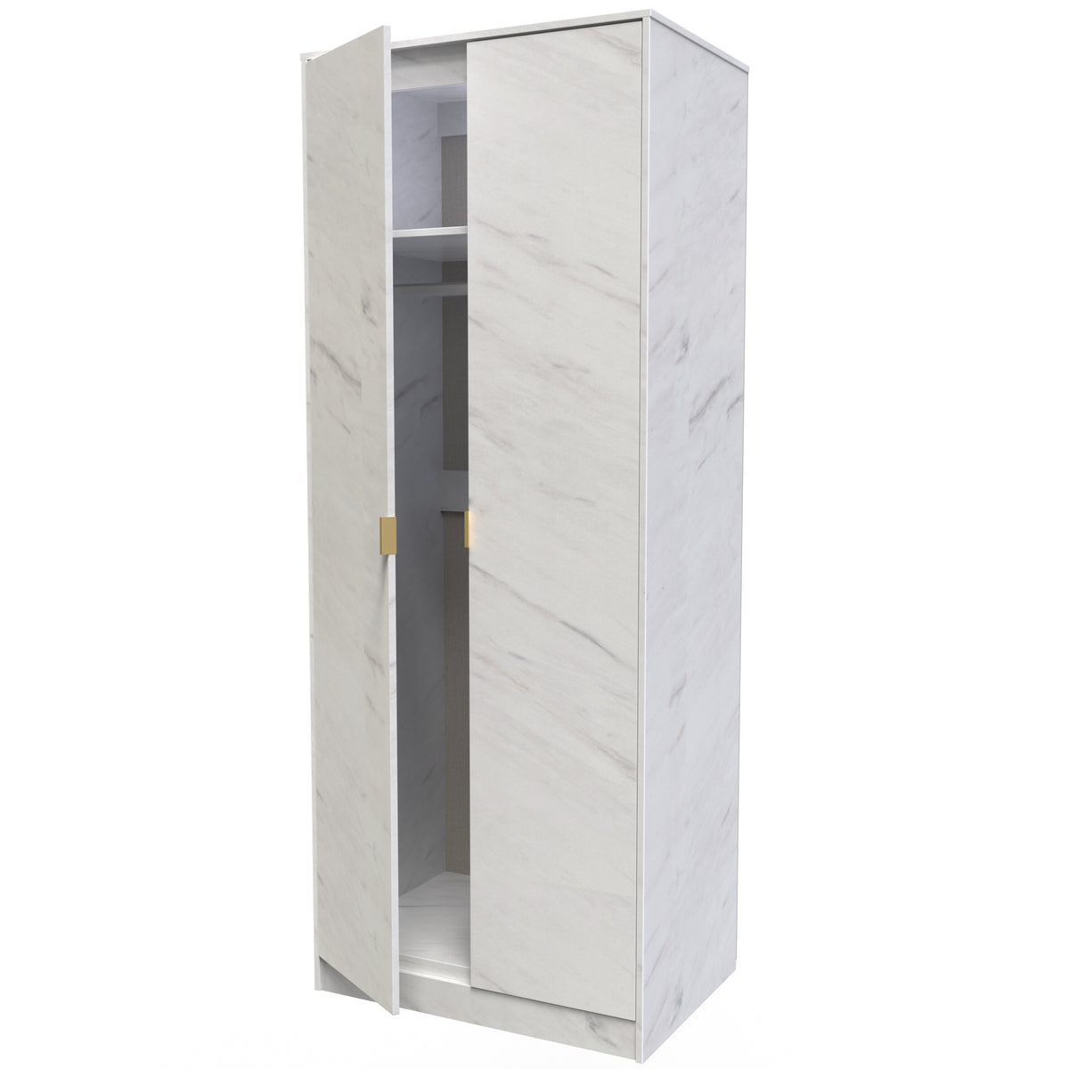 Hong Kong (Gold Hairpin Legs) Tall Plain Wardrobe
