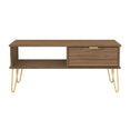 Hong Kong (Gold Hairpin Legs) 1 Drawer Coffee Table