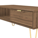 Hong Kong (Gold Hairpin Legs) 1 Drawer Coffee Table