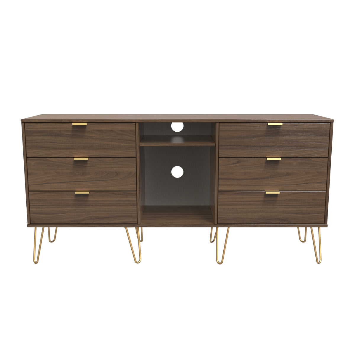 Hong Kong 6 Drawer TV Unit with legs