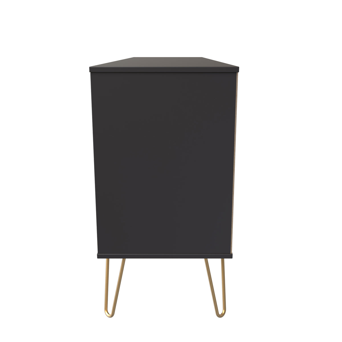 Hong Kong (Gold Hairpin Legs) 6 Drawer TV Unit with legs