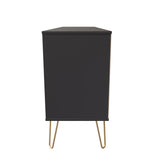 Hong Kong (Gold Hairpin Legs) 6 Drawer TV Unit with legs
