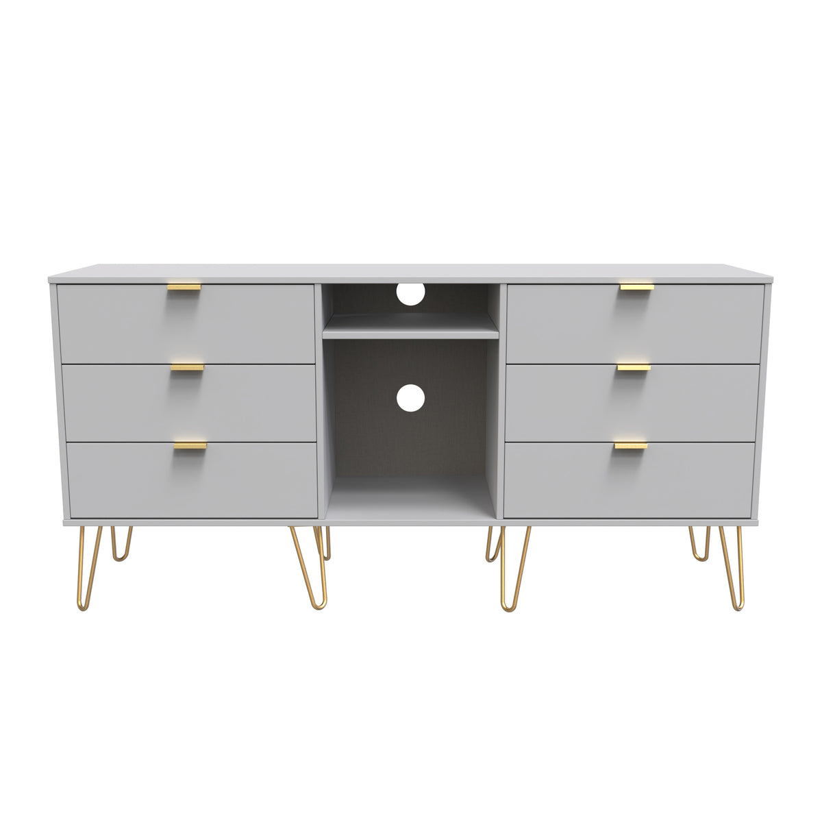 Hong Kong 6 Drawer TV Unit with legs