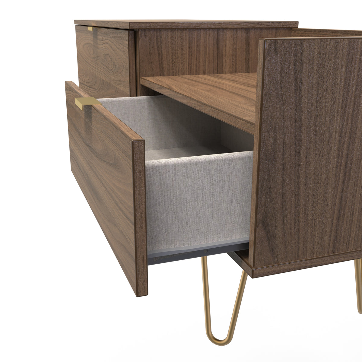 Hong Kong (Gold Hairpin Legs) TV Console Unit