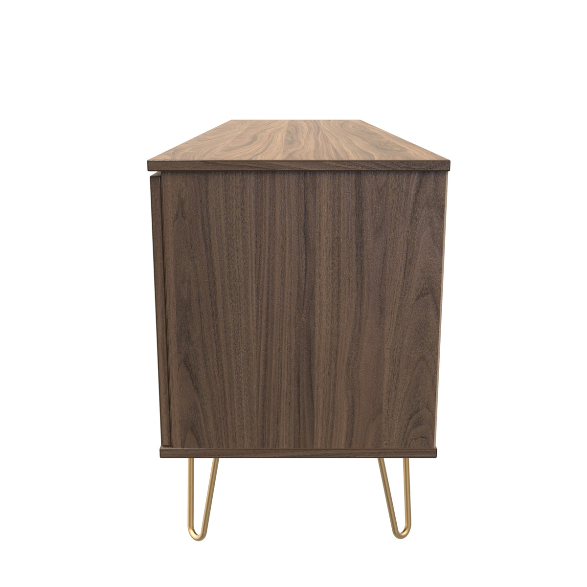 Hong Kong (Gold Hairpin Legs) 2 Door 1 Drawer Wide TV Unit